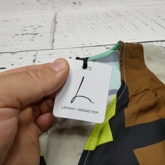 Lenny Niemeyer Swim Dress Womens L Geometric Print Maxi Sleeveless Summer Resort - Picture 2 of 6